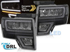 Framlyktor för Ford F150 MK12 08-14 svart LED