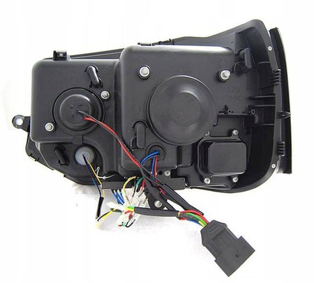 Vw T5 lampor 10-15 led rör svart t6 look drl hiss