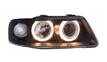 Strålkastare A3 8L BLACK RINGS