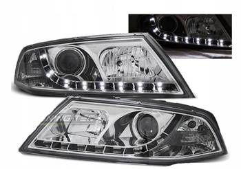 Skoda Octavia II 2 04-08 led krom xenon lampor