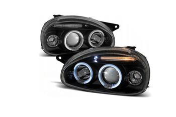 Lampor Opel Corsa B 93-00 Ringi Svart Glasdiffusor