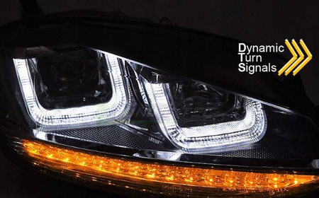 LAMPOR, STRÅLJUS, LED-RINGAR till VW GOLF 7 VII 13-17