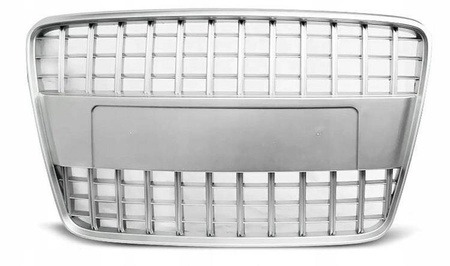 Frontgrill sport silver för Audi Q7 2005-2009