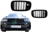 GRILL (NJURAR) BMW X6 (F16) X6M F15 15- SVART POŁ.