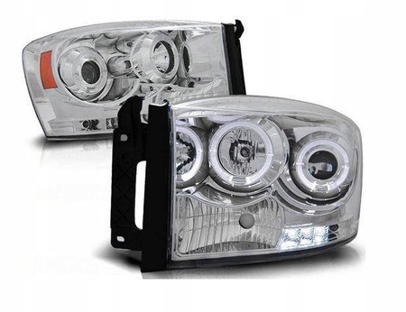Dodge Ram Angel Eyes-strålkastare Chr