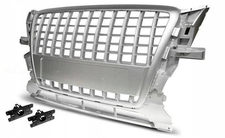 Frontgrill sport silver för Audi Q5 2008-09.2012